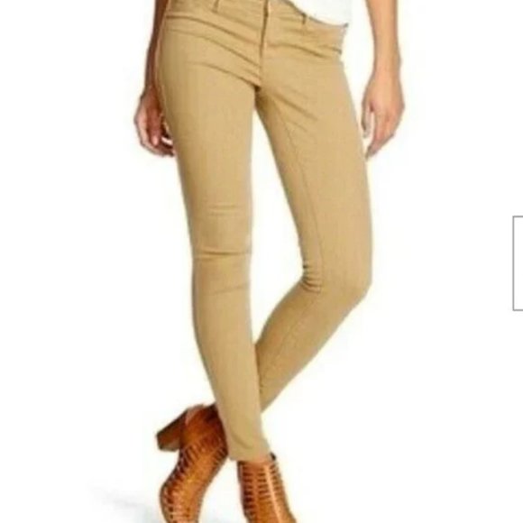Mossimo Supply Co. Pants - Womens Mossimo Mid Rise Tan Jeggings Denim Jeans Gently Used